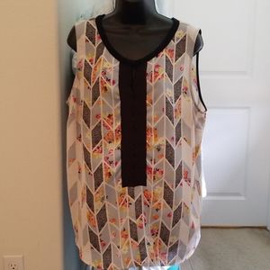 Cabi blouse, multicolored, sz L
